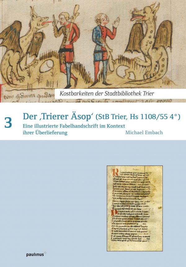 Eine ganz besondere Handschrift der Fabelsammlung liegt mit dem Trierer Äsop in der Stadtbibliothek Trier vor. Diese wird hier wiedergegeben und interpretiert, gut verständlich, interessant und lehrreich.
