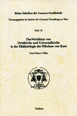 Der Text konzentriert sich auf interessante Aspekte im Verhältnis von Ortskirche und Universalkirche, mit besonderem Hinblick auf das Denken des Nikolaus von Kues zu diesem Thema.